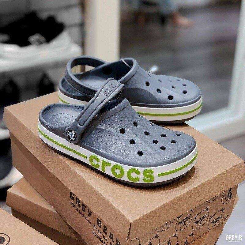 Чоловічі Crocs Баябенд Клог Сірі Bayaband Clog Charcoal Volt Green — фото 13