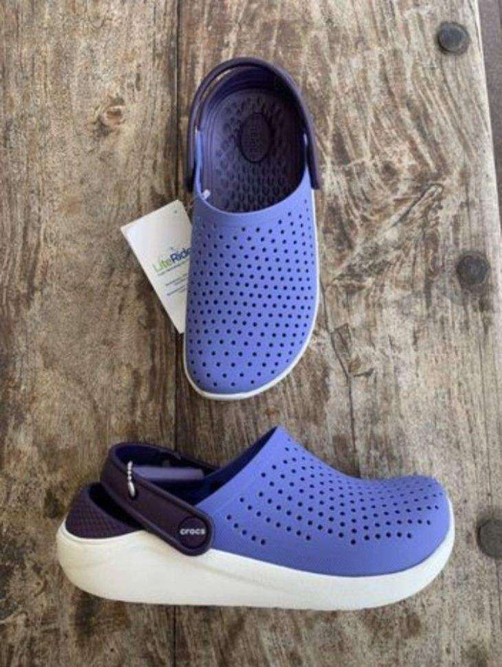 Дитячі Crocs-сабо для хлопчика Crocs Literide Kids Lapis/Mulberry — фото 2