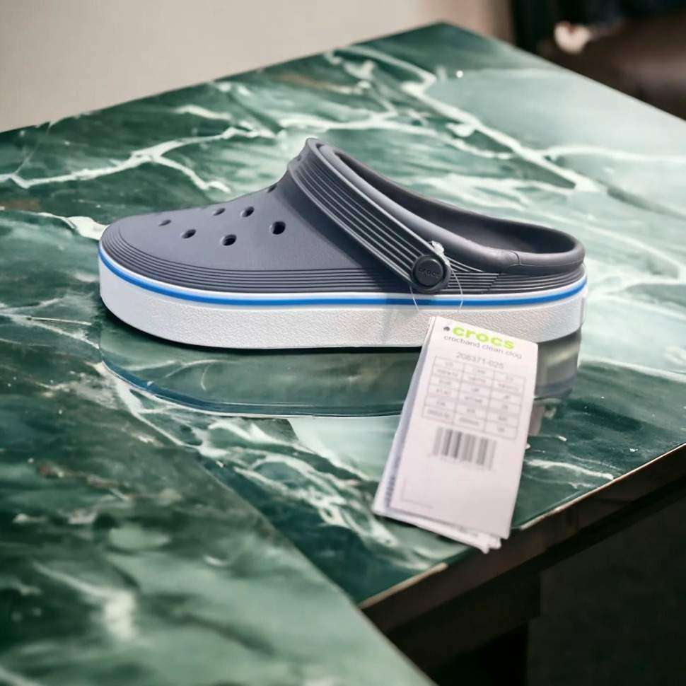 Crocs Офф Клог Сірі Off Court Clog Charcoal — фото 3
