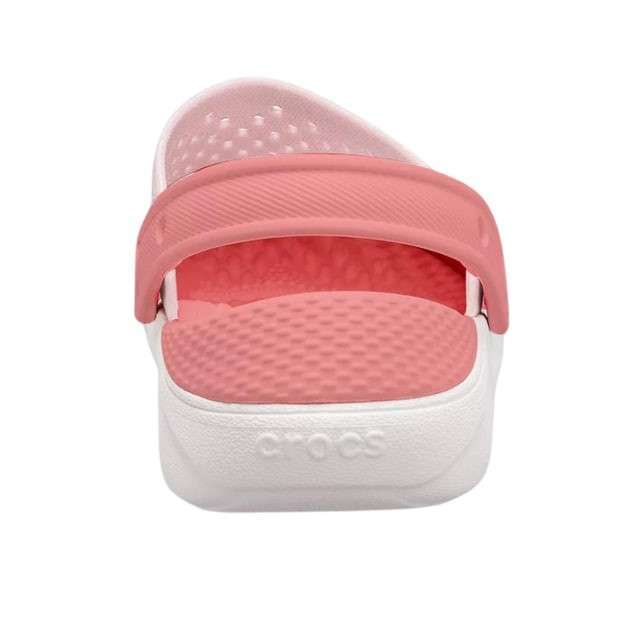 Дитячі Crocs для дівчинки LiteRide Kids Clog Grey/Powder/White — фото 3