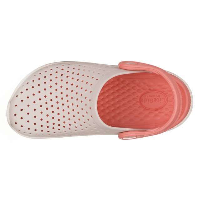 Дитячі Crocs для дівчинки LiteRide Kids Clog Grey/Powder/White — фото 5