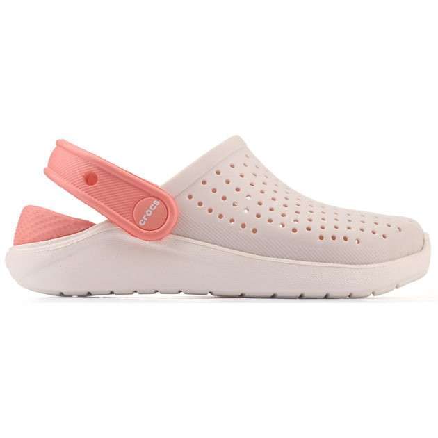 Дитячі Crocs для дівчинки LiteRide Kids Clog Grey/Powder/White — фото 6