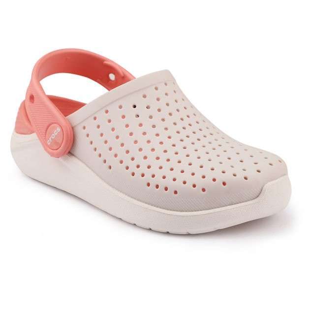 Дитячі Crocs для дівчинки LiteRide Kids Clog Grey/Powder/White — фото 7