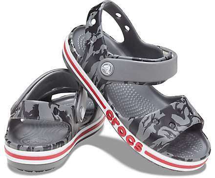 Дитячі сандалії для хлопчика Crocs Bayaband kids Printed Sandal Slate Grey