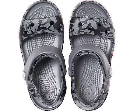 Дитячі сандалії для хлопчика Crocs Bayaband kids Printed Sandal Slate Grey — фото 5