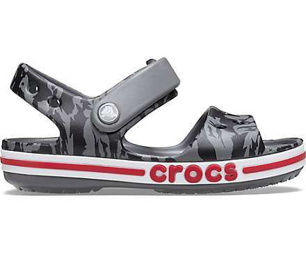 Дитячі сандалії для хлопчика Crocs Bayaband kids Printed Sandal Slate Grey — фото 6