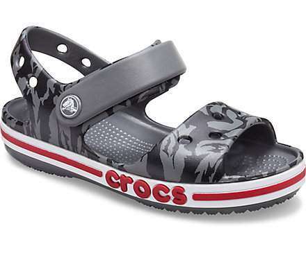 Дитячі сандалії для хлопчика Crocs Bayaband kids Printed Sandal Slate Grey — фото 7