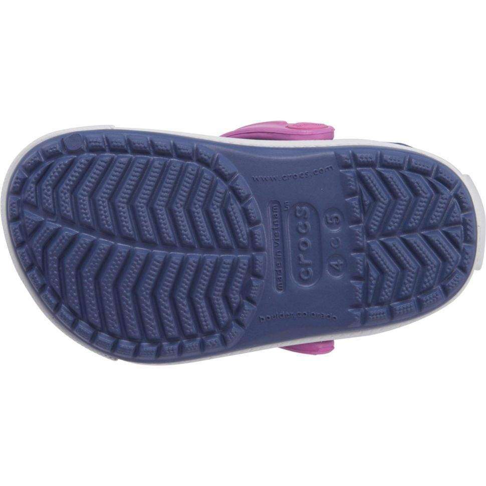 Дитячі Crocs для дівчинки Crocband II Clogs Bijou Blue/Wild Orchid — фото 2