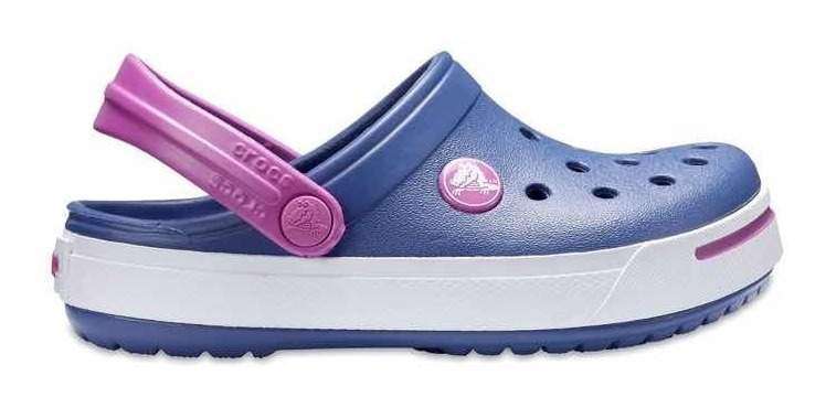 Дитячі Crocs для дівчинки Crocband II Clogs Bijou Blue/Wild Orchid — фото 5