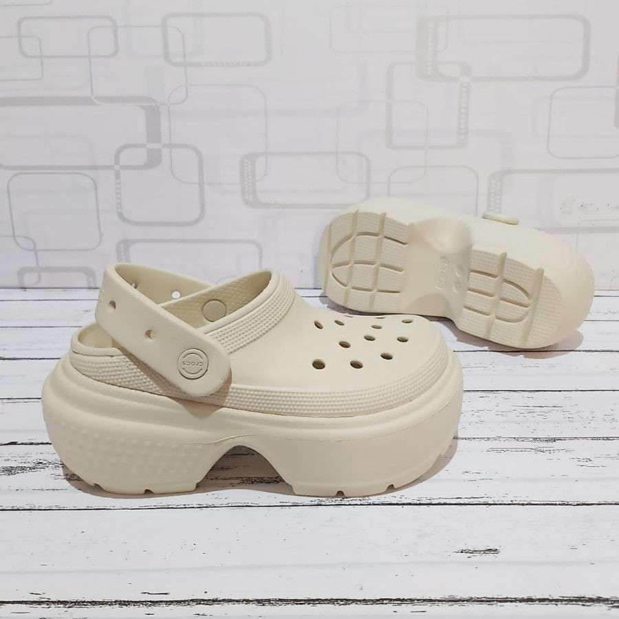 Жіночі Crocs Stomp Clog Bone Beige — фото 2