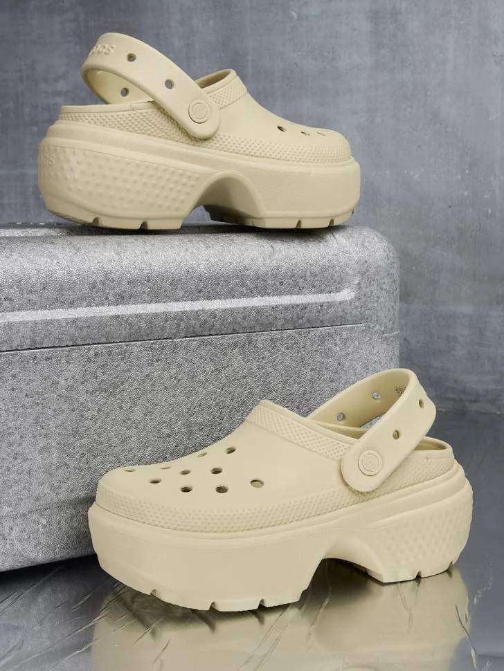 Жіночі Crocs Stomp Clog Bone Beige — фото 9
