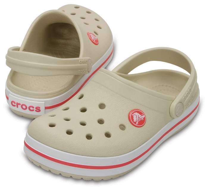 Дитячі Crocs для дівчинки Crocband Clogs Stucco/Melon