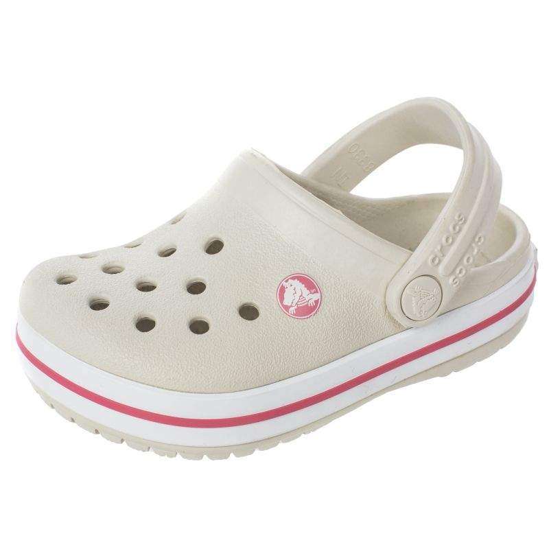 Дитячі Crocs для дівчинки Crocband Clogs Stucco/Melon — фото 5
