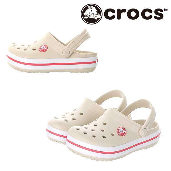 Дитячі Crocs для дівчинки Crocband Clogs Stucco/Melon — фото 10