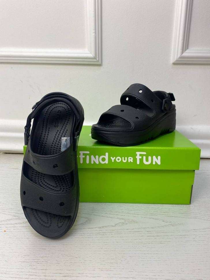 Жіночі сандалі Crocs Hiker Xscape Sandal Black/Black — фото 5