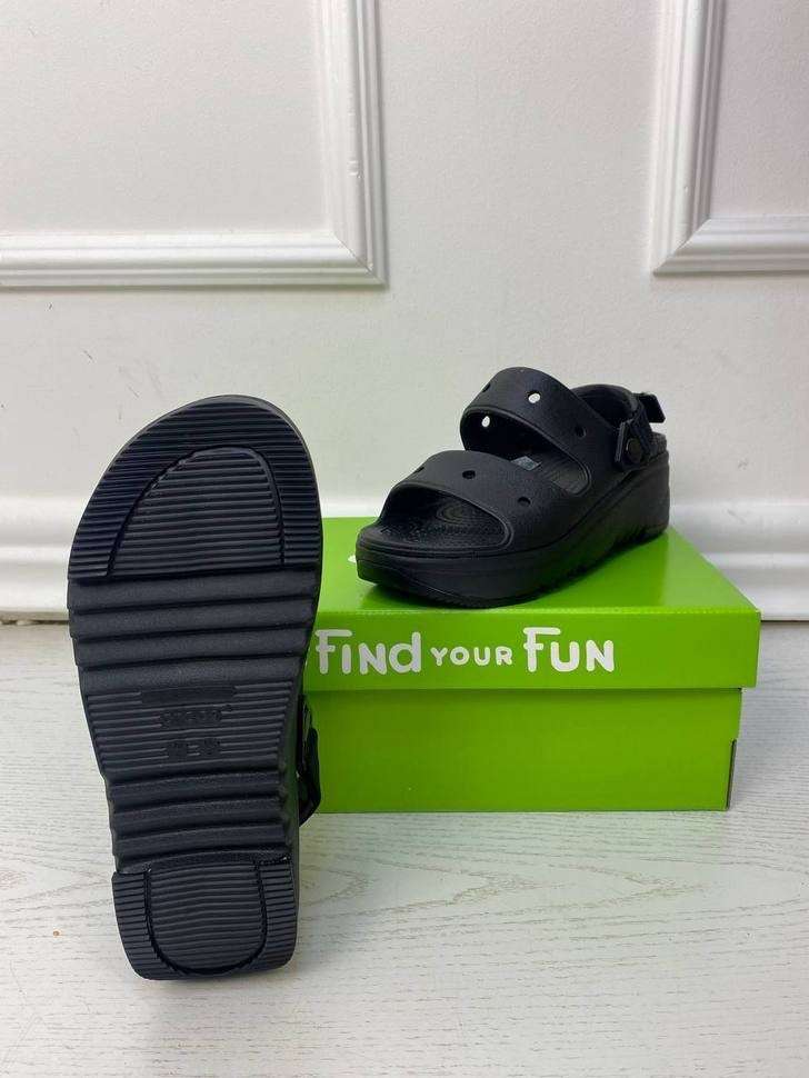 Жіночі сандалі Crocs Hiker Xscape Sandal Black/Black — фото 6