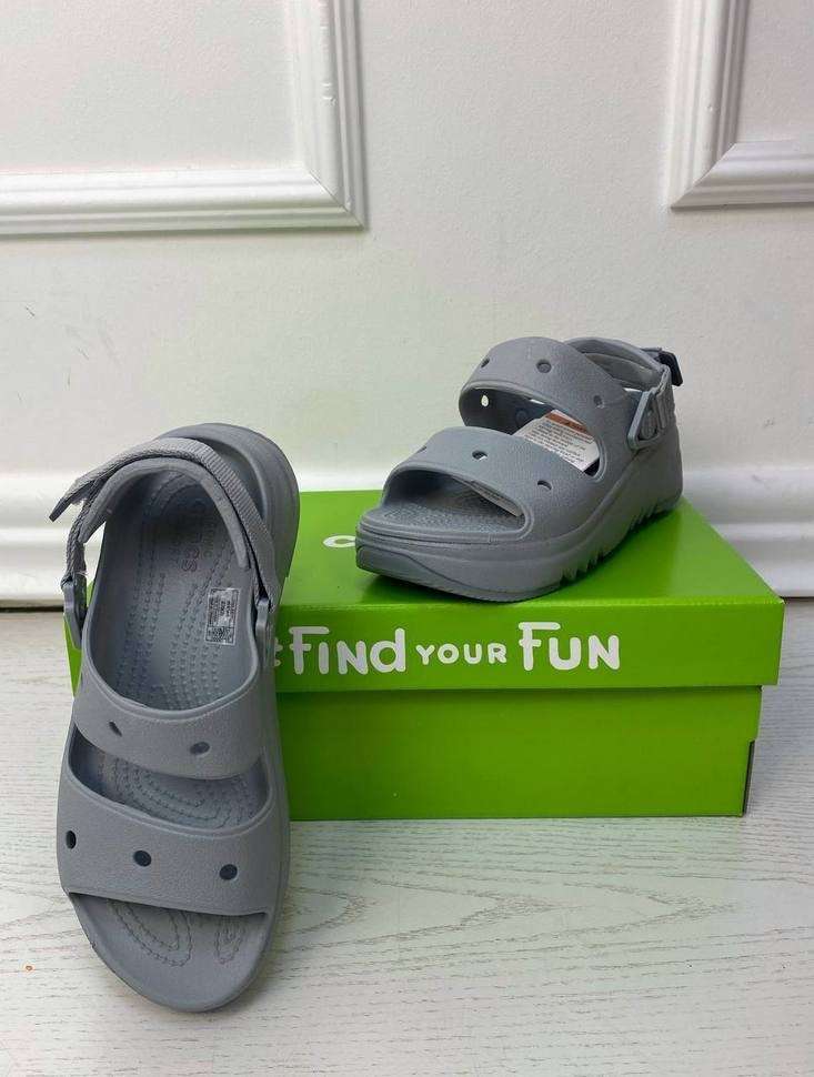 Жіночі сандалі Crocs Hiker Xscape Sandal Grey — фото 2