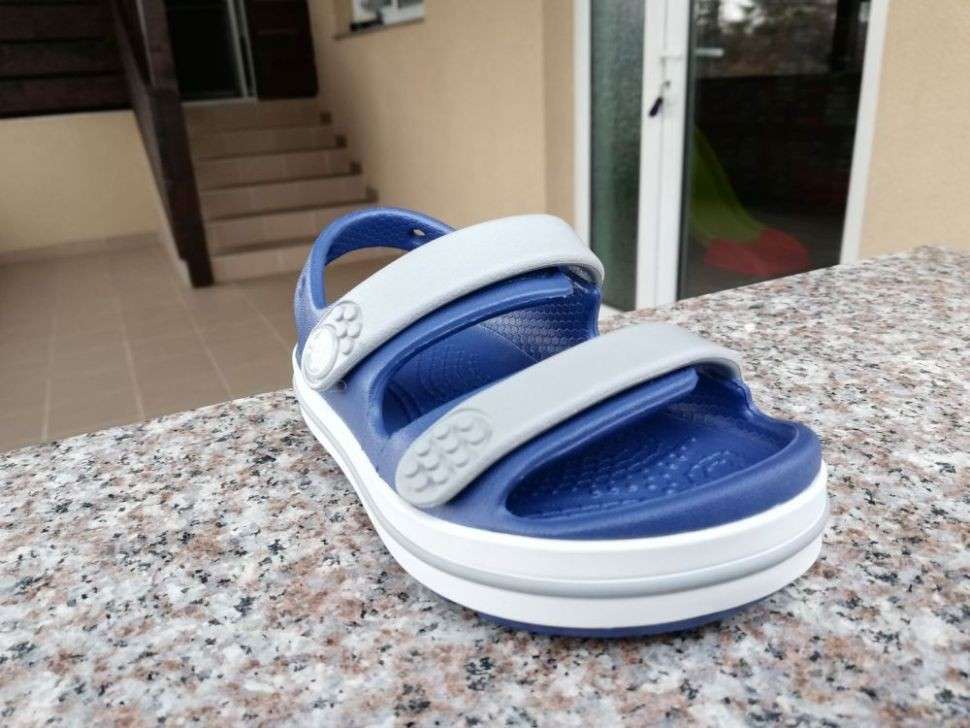 Дитячі сандалії для хлопчика Crocs Toddler Crocband™ Cruiser Sandal Blue Grey — фото 3