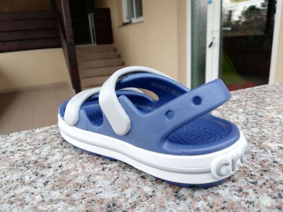 Дитячі сандалії для хлопчика Crocs Toddler Crocband™ Cruiser Sandal Blue Grey — фото 4