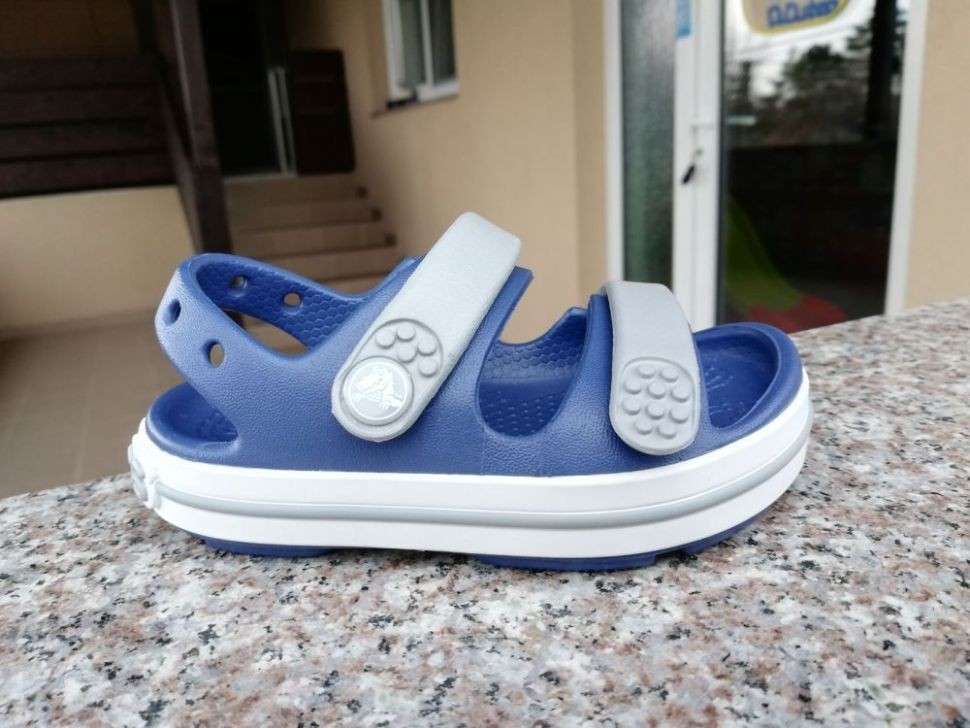 Дитячі сандалії для хлопчика Crocs Toddler Crocband™ Cruiser Sandal Blue Grey — фото 6