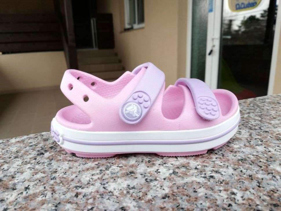 Дитячі сандалії для дівчинки Crocs Toddler Crocband™ Cruiser Sandal Ballerina / Lavender — фото 2