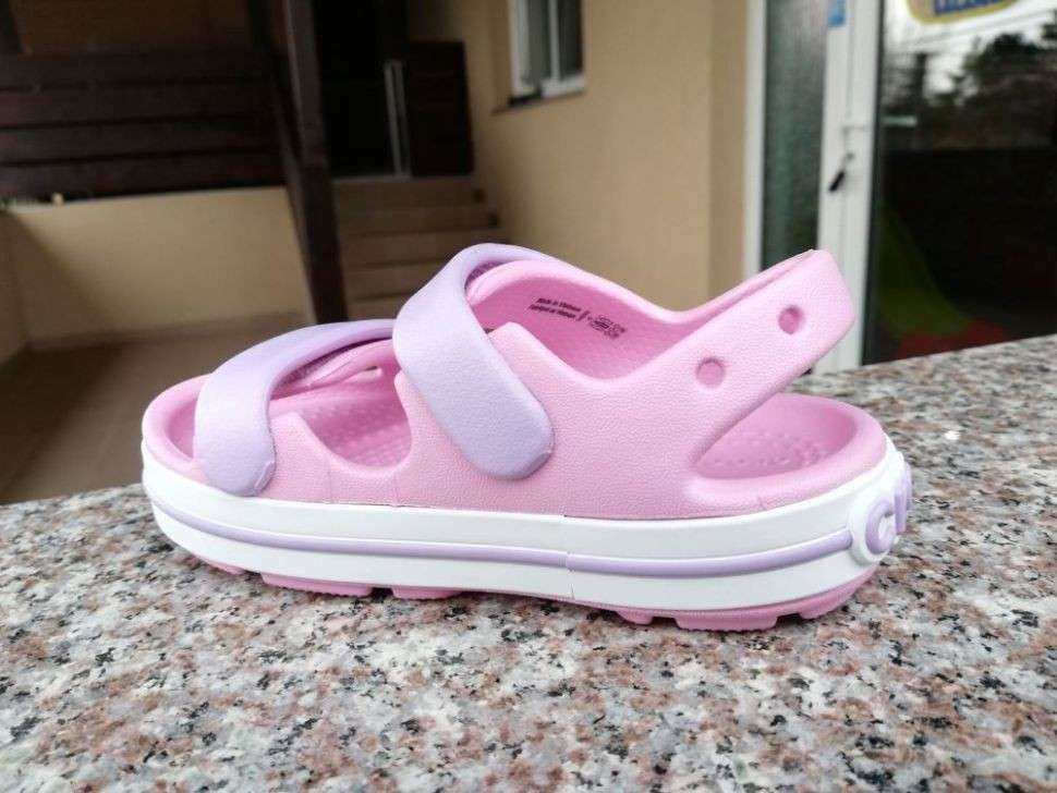 Дитячі сандалії для дівчинки Crocs Toddler Crocband™ Cruiser Sandal Ballerina / Lavender — фото 5