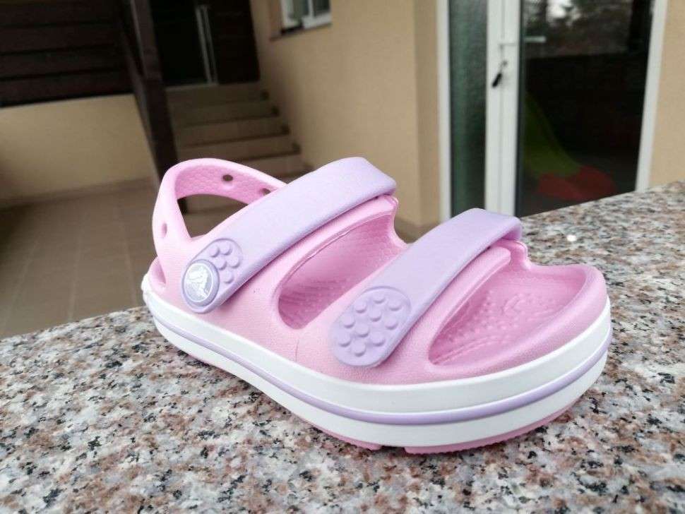 Дитячі сандалії для дівчинки Crocs Toddler Crocband™ Cruiser Sandal Ballerina / Lavender — фото 6