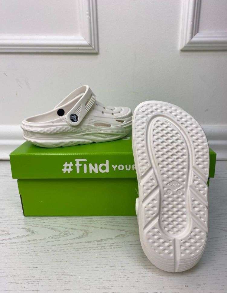 Crocs Off Grid Clog White — фото 3