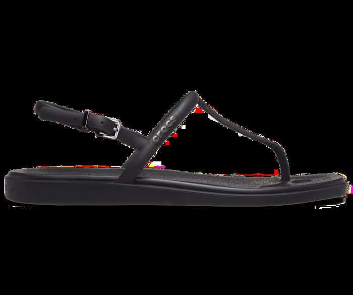 Жіночі сандалі Crocs Miami Thong Flip Black — фото 5