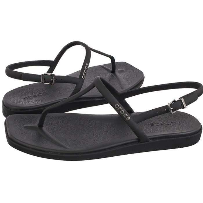 Жіночі сандалі Crocs Miami Thong Flip Black — фото 10