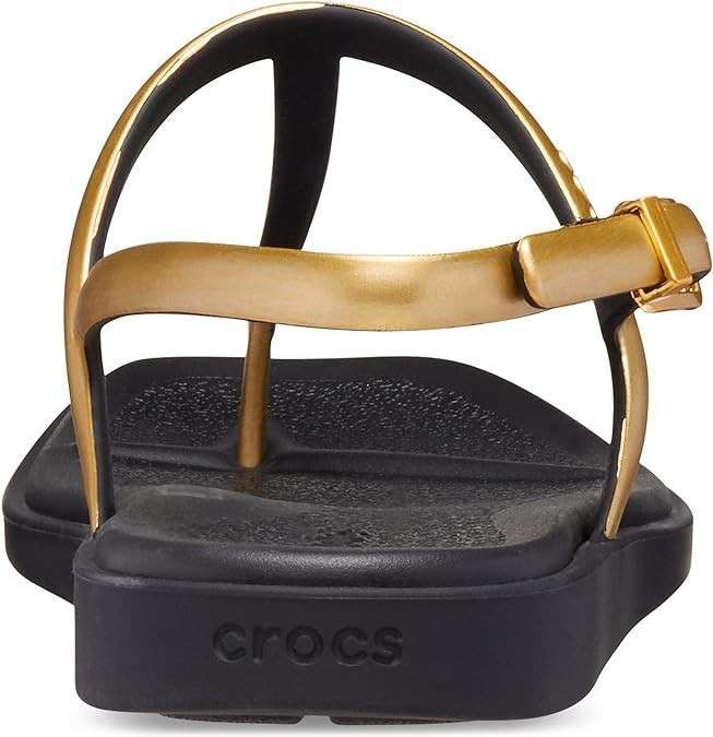 Жіночі сандалі Crocs Miami Thong Flip Black Metallic — фото 2