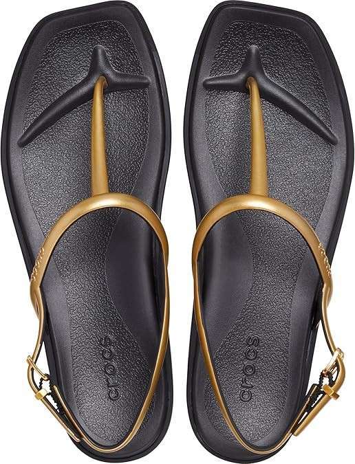 Жіночі сандалі Crocs Miami Thong Flip Black Metallic — фото 5