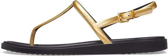 Жіночі сандалі Crocs Miami Thong Flip Black Metallic — фото 6