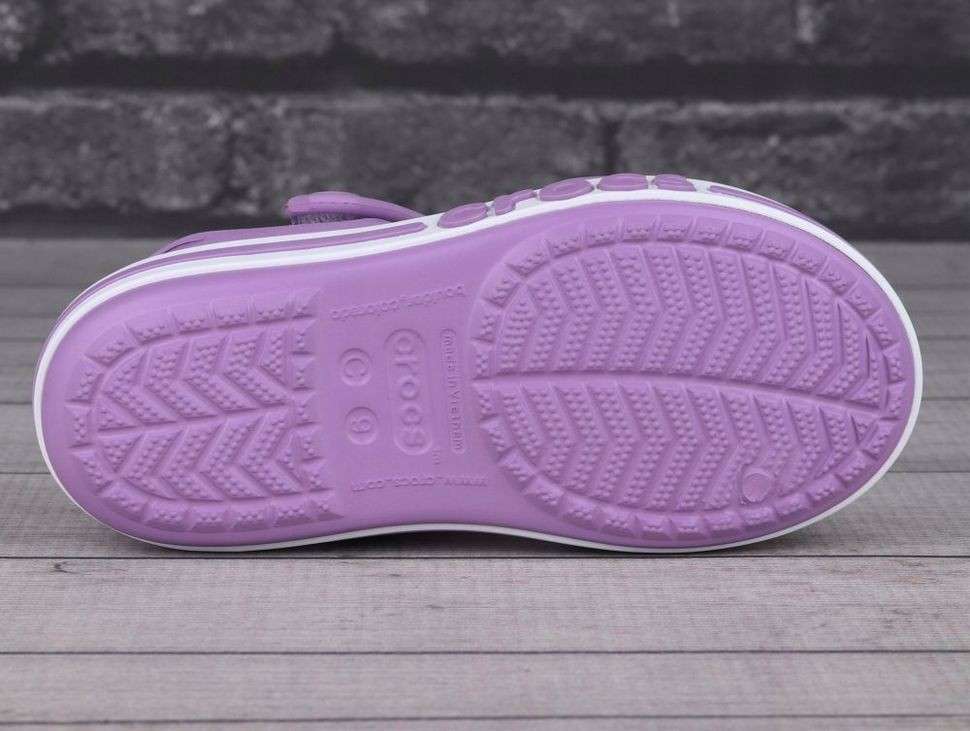 Дитячі сандалії для дівчинки Crocs Bayaband Sandal Orhid — фото 3