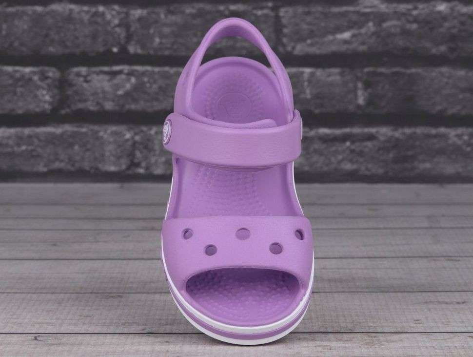 Дитячі сандалії для дівчинки Crocs Bayaband Sandal Orhid — фото 4