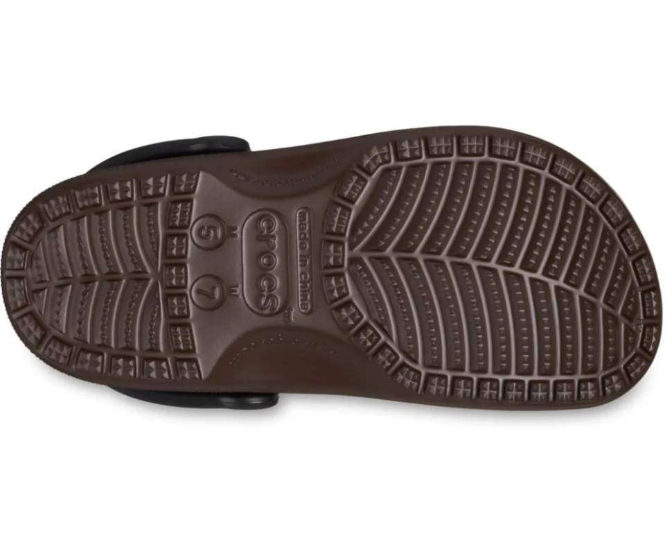 Чоловічі Crocs Класік Лого Коричневі Classic Logo Pattern Clog Coffee — фото 7