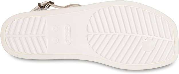 Жіночі сандалі Crocs Miami Thong Flip Metallic Chalk — фото 6