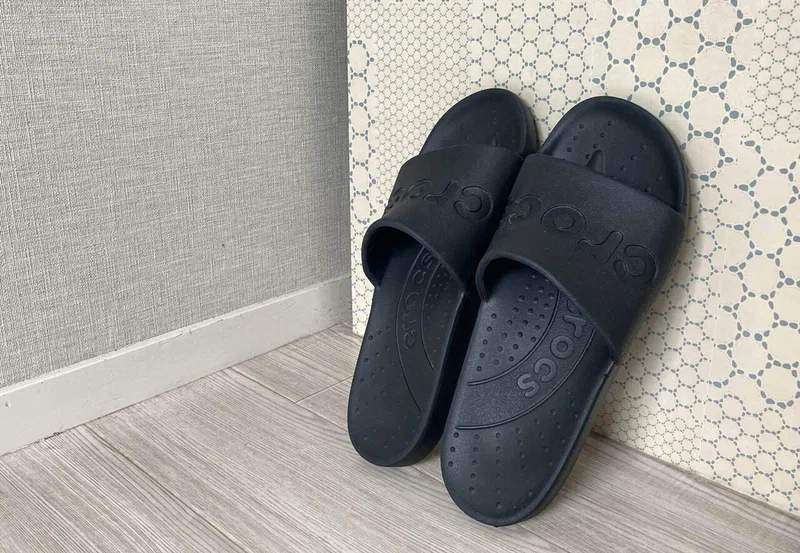 Чоловічі шльопанці Crocs Slide Blue Navy — фото 4