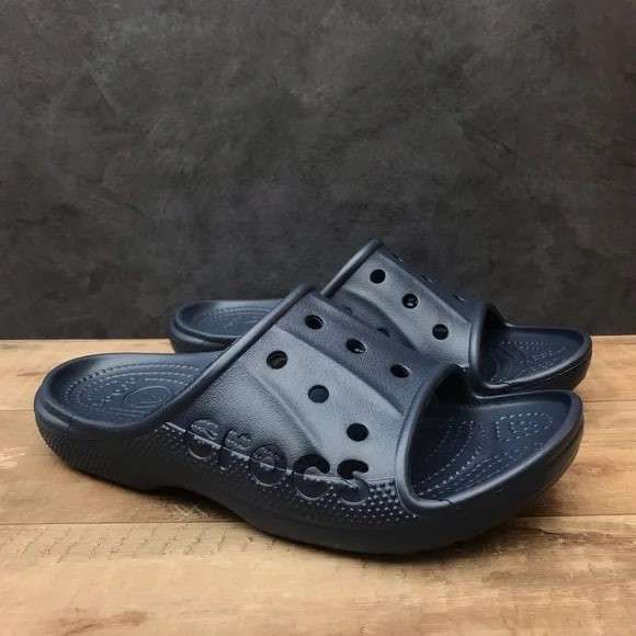 Чоловічі шльопанці Crocs Baya Navy Slide — фото 2