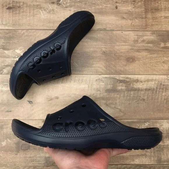 Чоловічі шльопанці Crocs Baya Navy Slide — фото 12