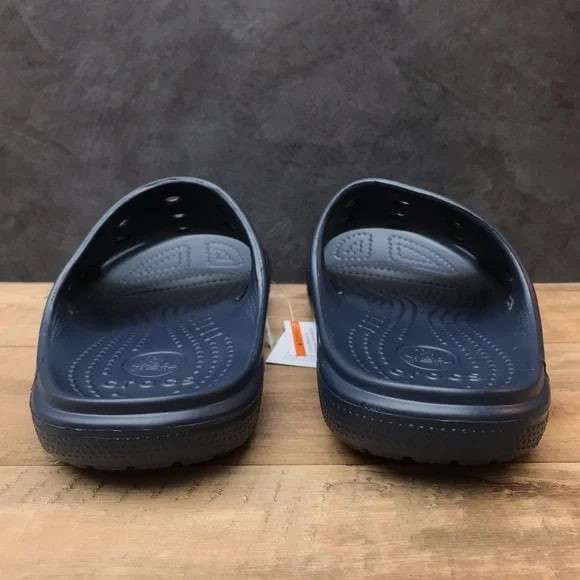Чоловічі шльопанці Crocs Baya Navy Slide — фото 8
