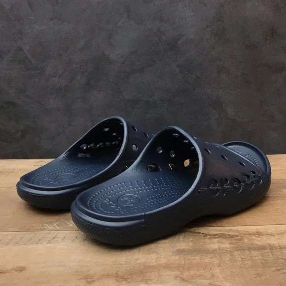 Чоловічі шльопанці Crocs Baya Navy Slide — фото 9