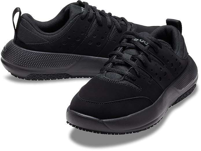 Чоловічі кросівки Crocs On The Clock Black Comfort Work Sneakers Shoes