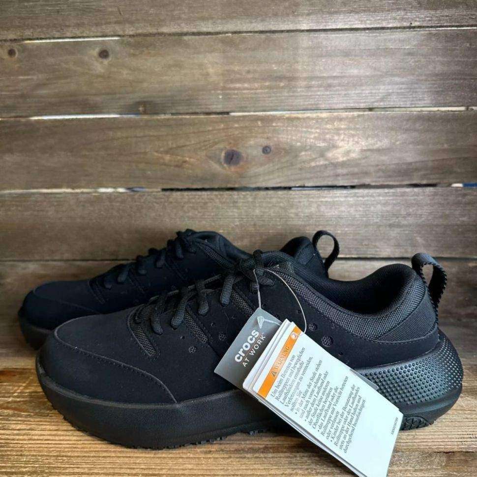 Чоловічі кросівки Crocs On The Clock Black Comfort Work Sneakers Shoes — фото 3