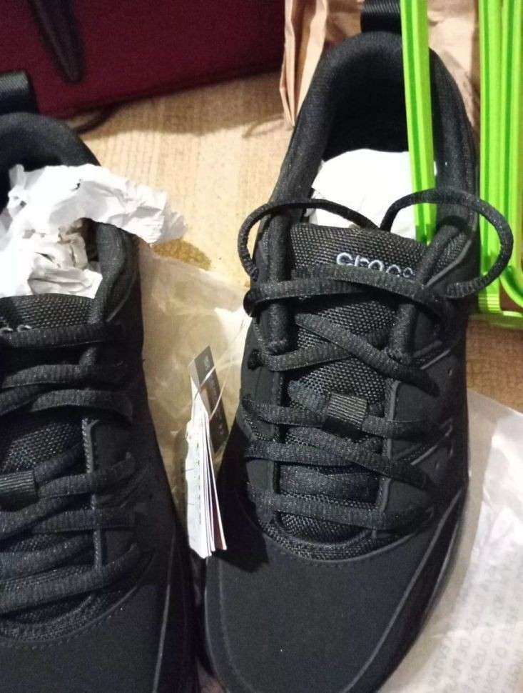 Чоловічі кросівки Crocs On The Clock Black Comfort Work Sneakers Shoes — фото 7