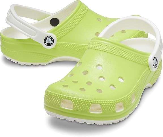 Дитячі Crocs-сабо для хлопчика Crocs Classic Clog Lime Glow In the Dark — фото 1