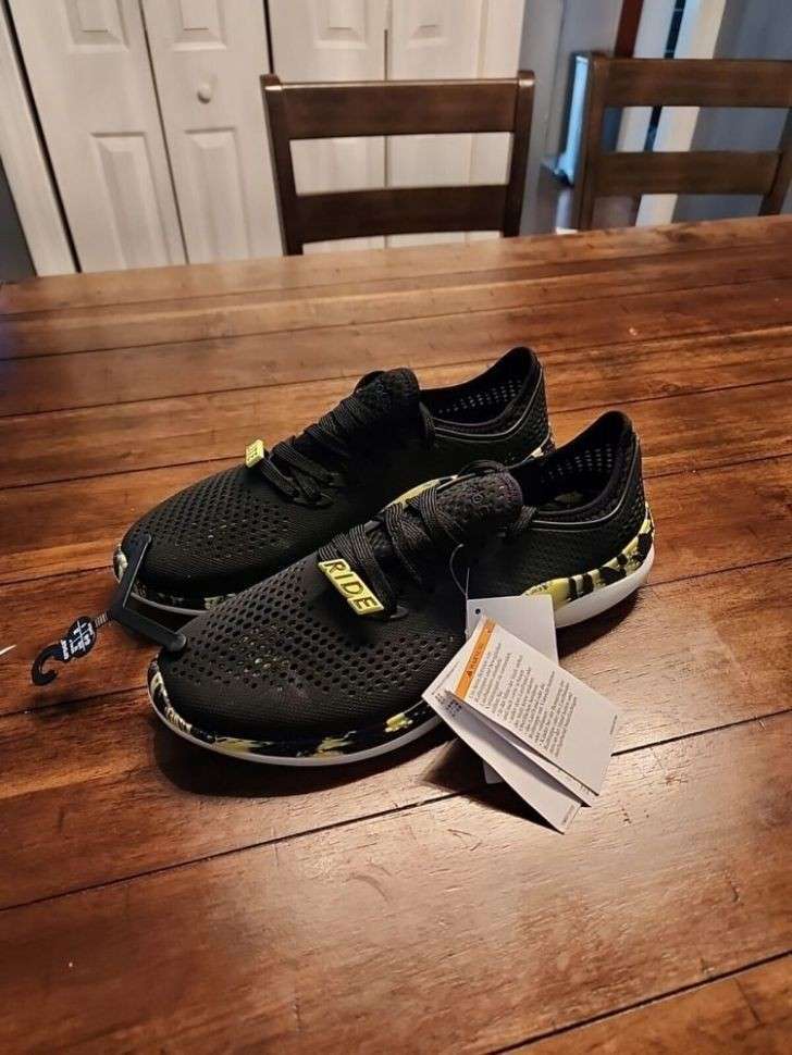 Чоловічі кросівкиCrocs Literide 360 Pacer Marblet Black Citrus — фото 11