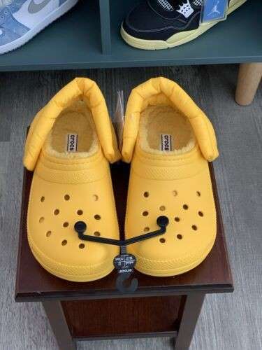 Чоловічі Crocs утеплені Classic Lined Neo Puff Clog Canary Yellow — фото 2