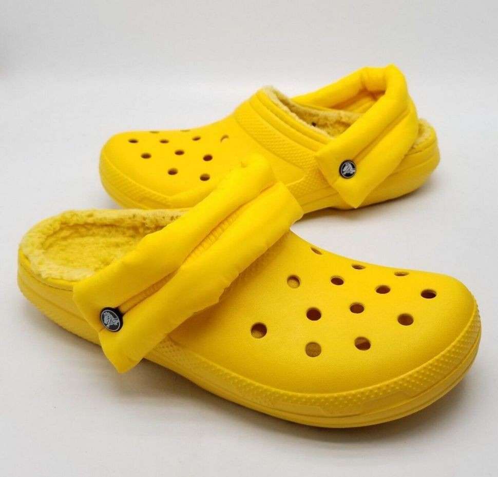 Чоловічі Crocs утеплені Classic Lined Neo Puff Clog Canary Yellow — фото 11