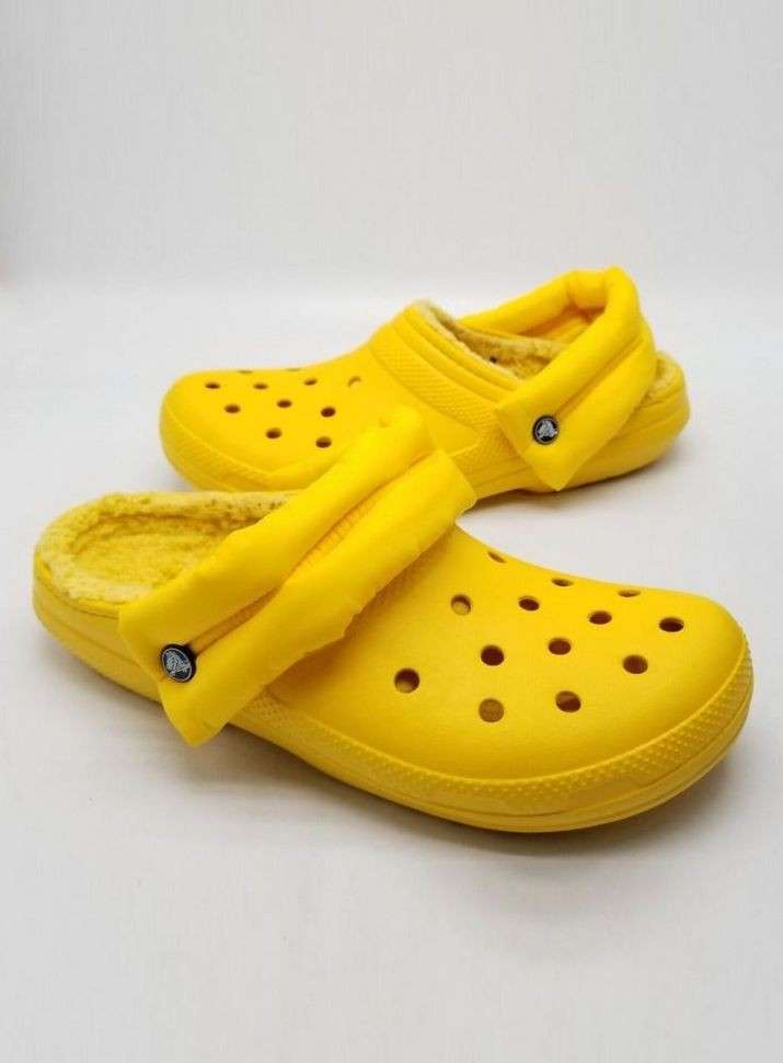Чоловічі Crocs утеплені Classic Lined Neo Puff Clog Canary Yellow — фото 3
